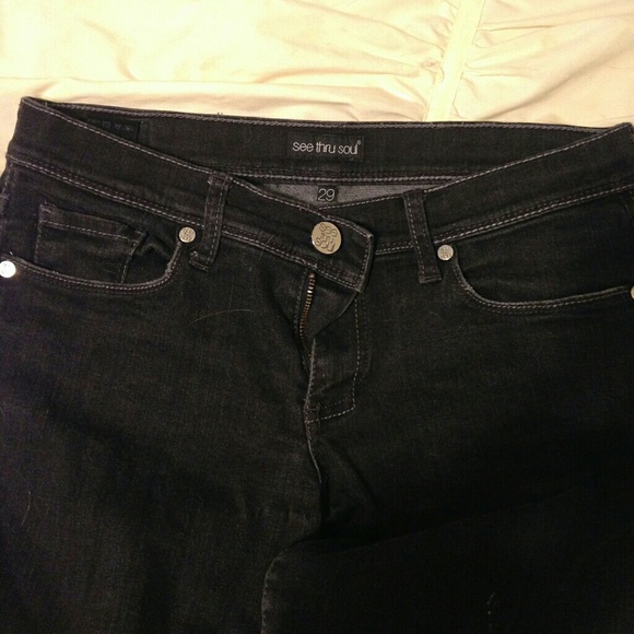 Black See Thru Soul jeans - Picture 3 of 4